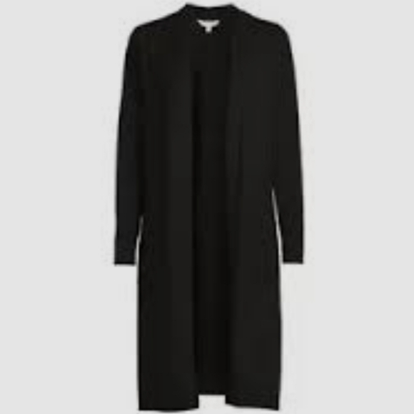 Terra & Sky Women's Black Open Front Cardigan - Picture 4 of 13